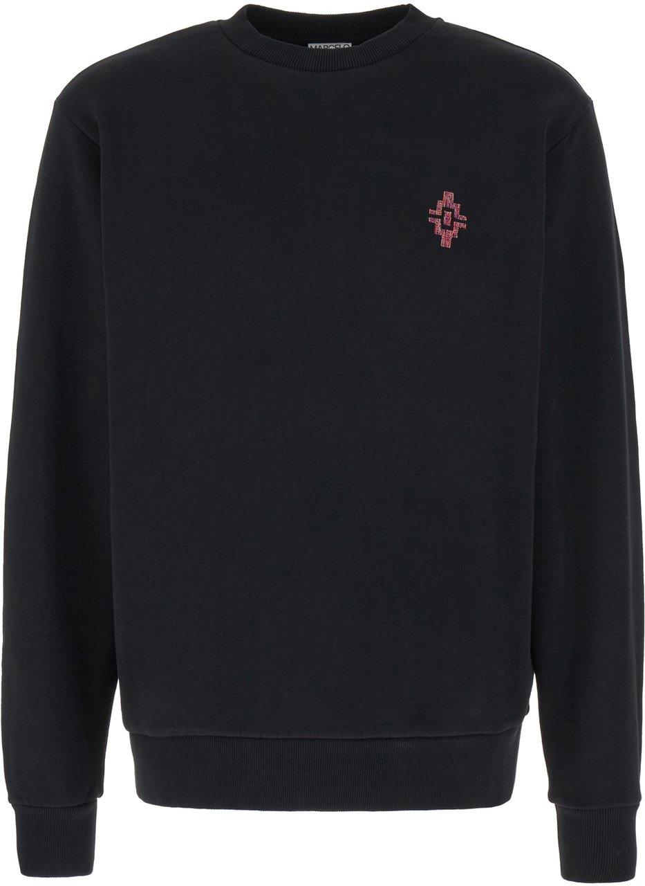Marcelo Burlon Marcelo Burlon Black stretch cotton sweatshirt Zwart