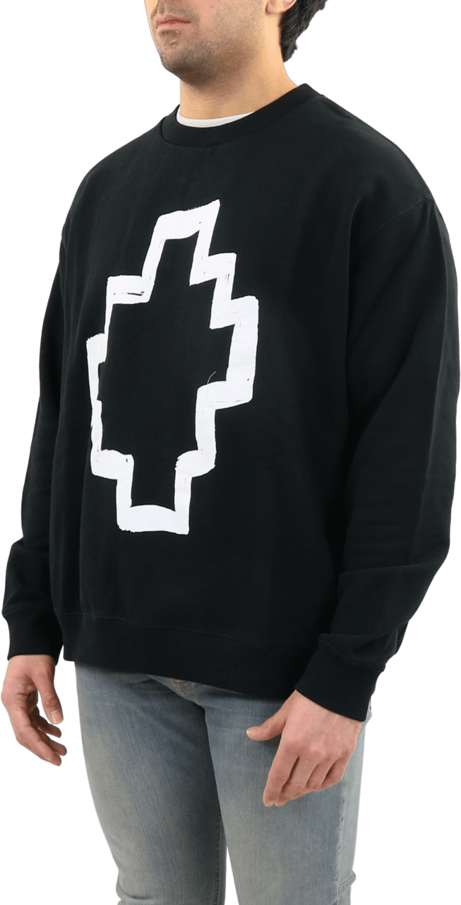 Marcelo Burlon Heren Tempera Coss Crewneck Zwart