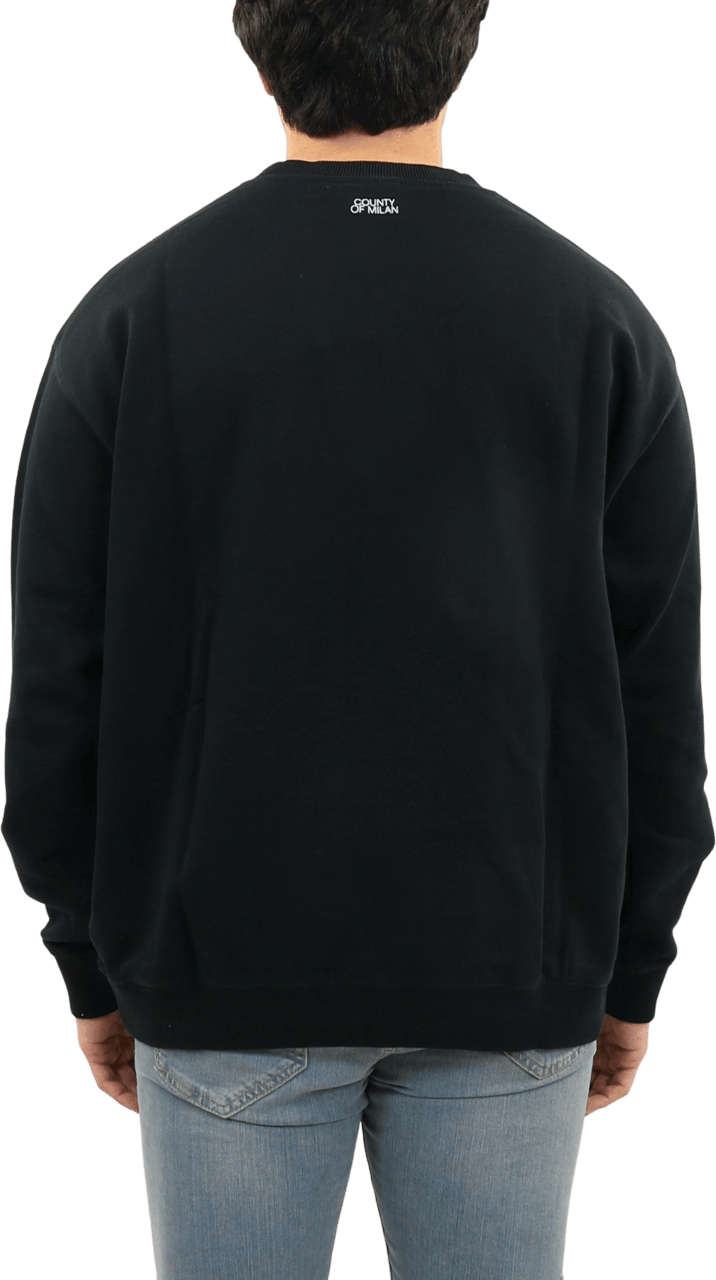 Marcelo Burlon Heren Tempera Coss Crewneck Zwart