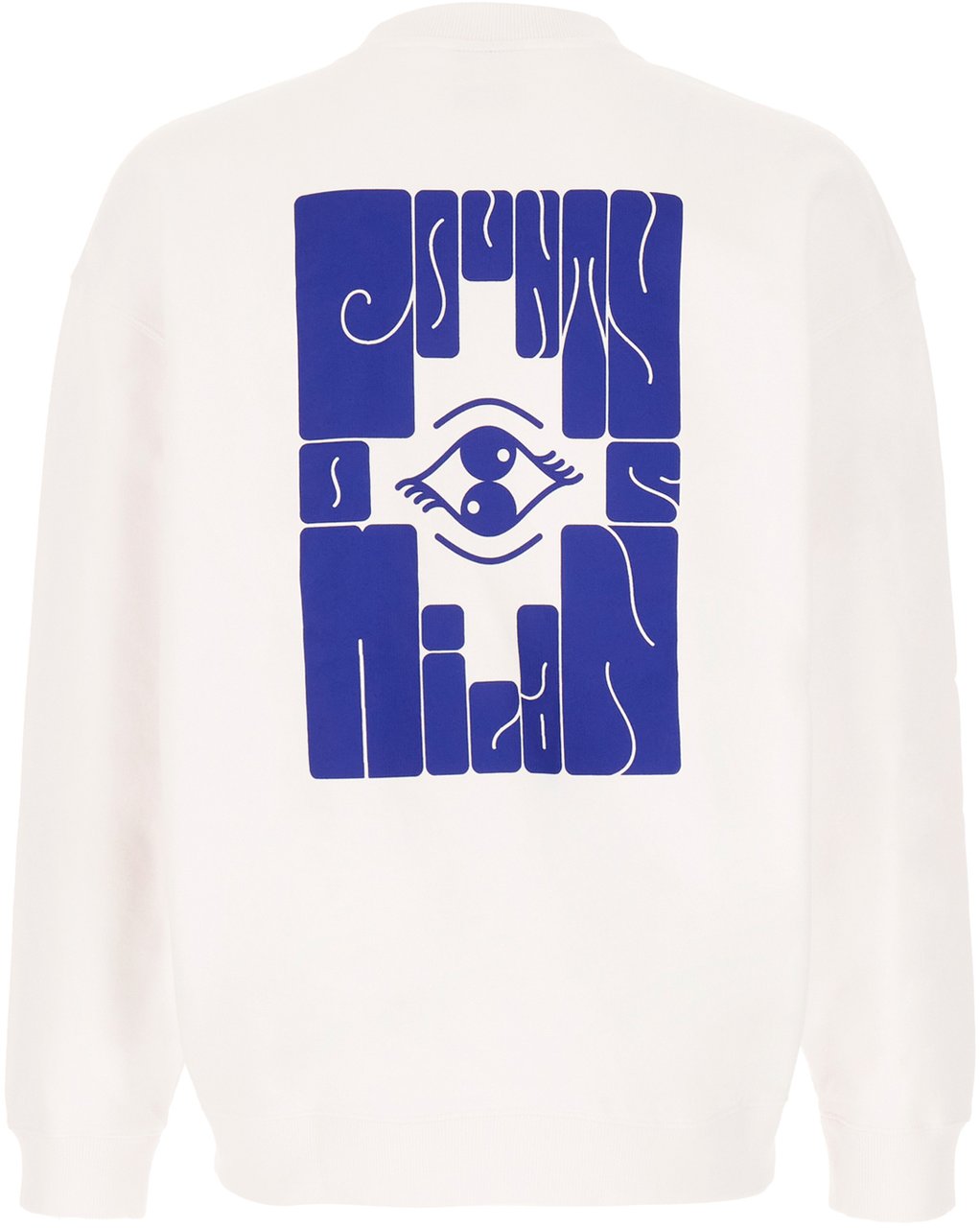 Marcelo Burlon Marcelo Burlon White cotton Poster Eye oversize sweatshirt Wit