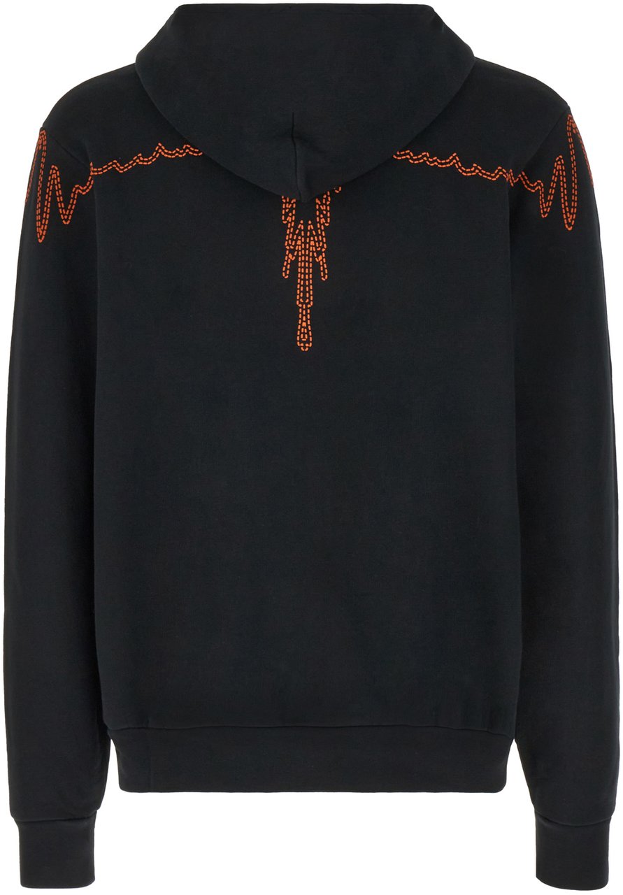 Marcelo Burlon Marcelo Burlon Black cotton sweatshirt Zwart