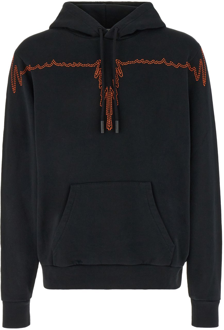 Marcelo Burlon Marcelo Burlon Black cotton sweatshirt Zwart