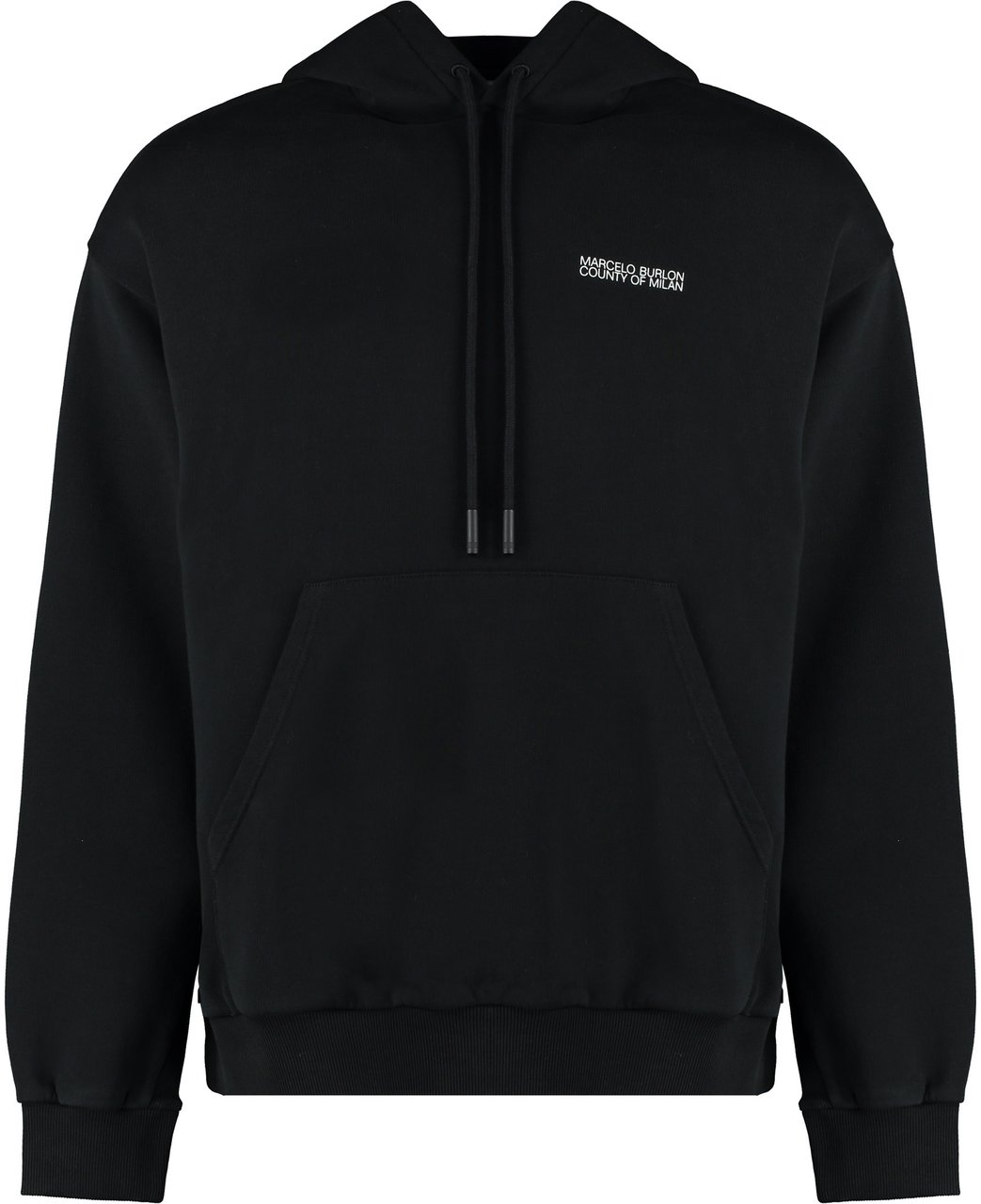 Marcelo Burlon Logo print hoodie Zwart