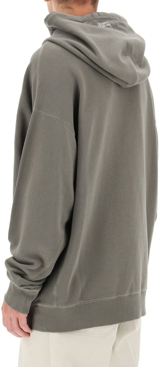 Marcelo Burlon Marcelo Burlon Oversize Hooded Sweatshirt Groen