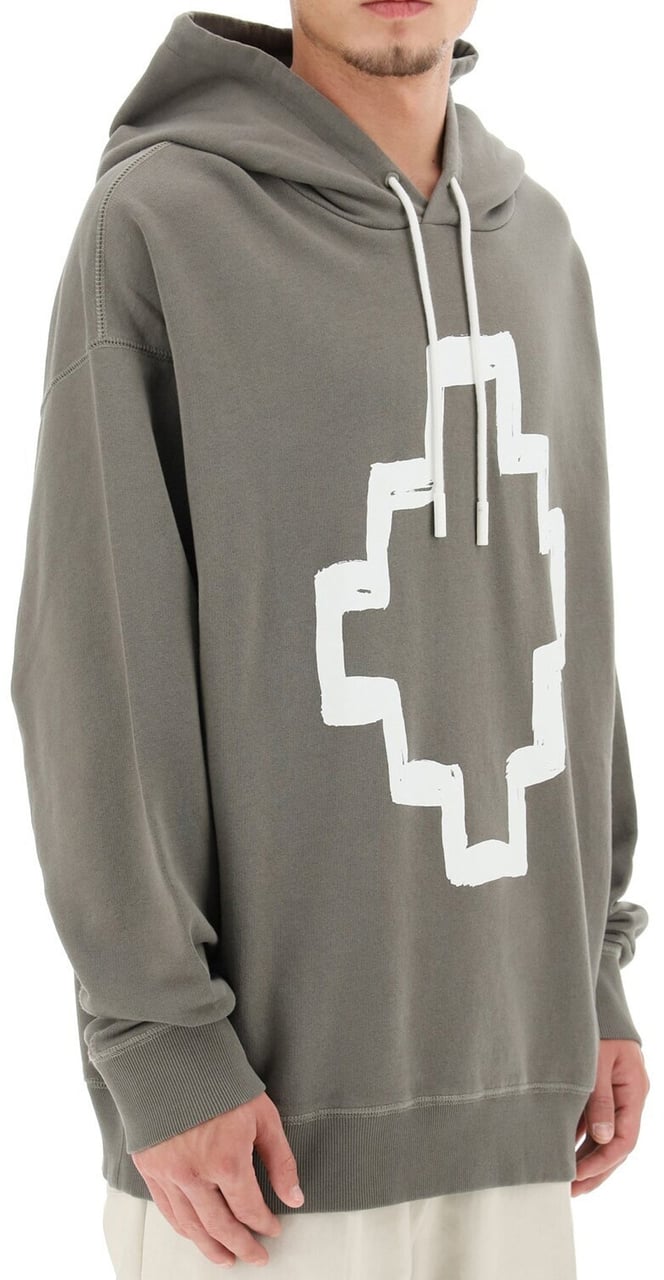 Marcelo Burlon Marcelo Burlon Oversize Hooded Sweatshirt Groen