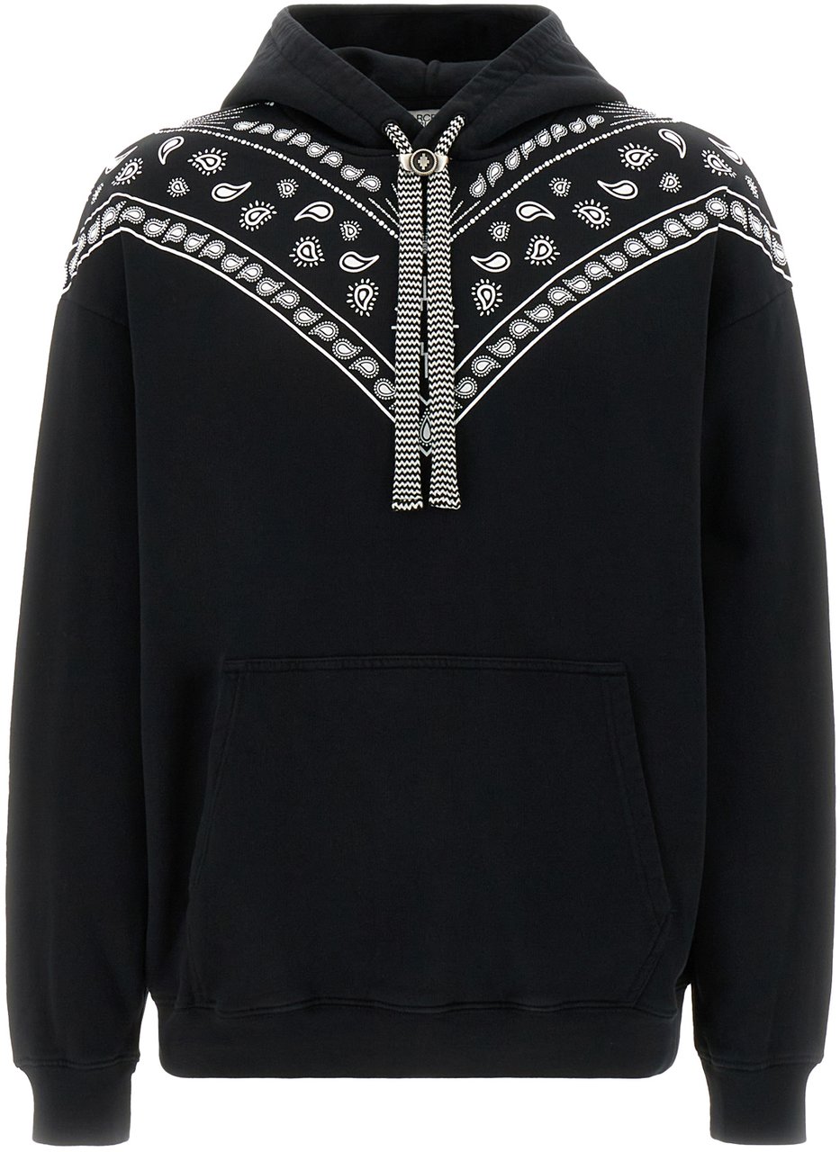 Marcelo Burlon Marcelo Burlon Black cotton oversize sweatshirt Zwart