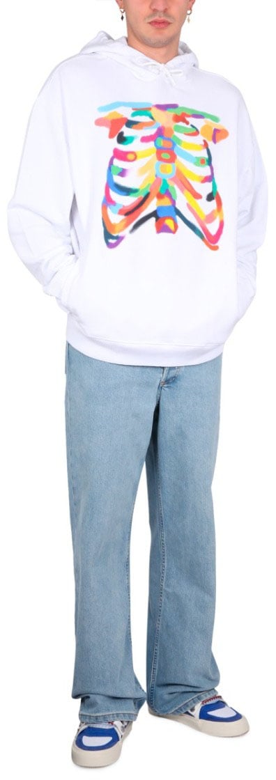 Marcelo Burlon Rib Cage Sweatshirt Wit