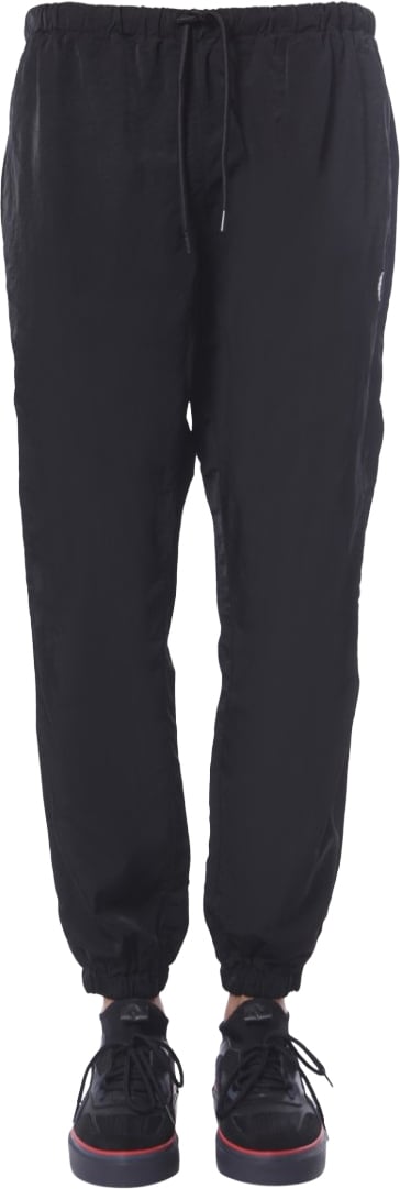 Marcelo Burlon Tapered Black Jogging Pants Zwart