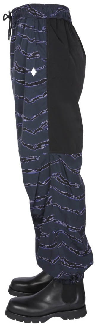 Marcelo Burlon Jogging Pants With Camou Print Grijs