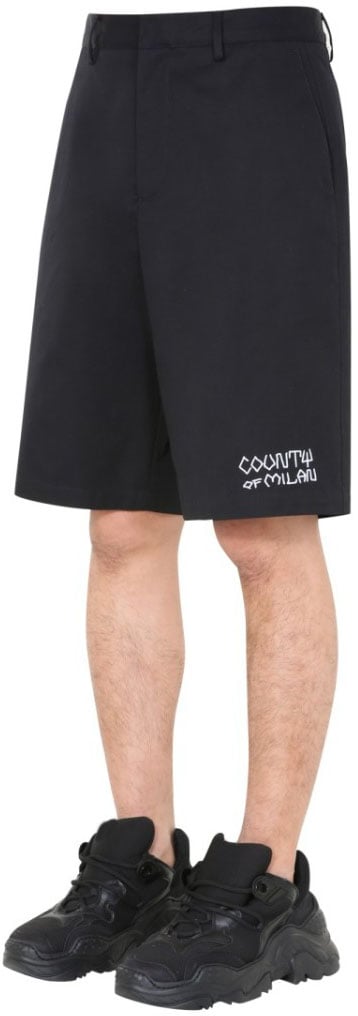 Marcelo Burlon “Country” Bermuda Zwart