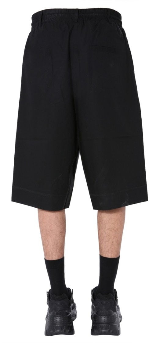 Marcelo Burlon Relaxed Black Bermuda Shorts Zwart