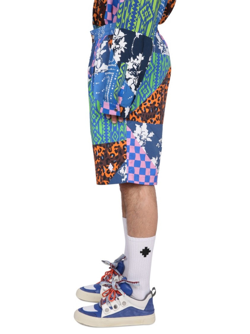 Marcelo Burlon Mix & Match Bermuda Shorts Blauw