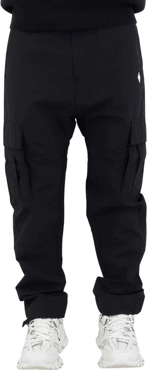 Marcelo Burlon Heren Cross Nylon Cargo Pants Zwart