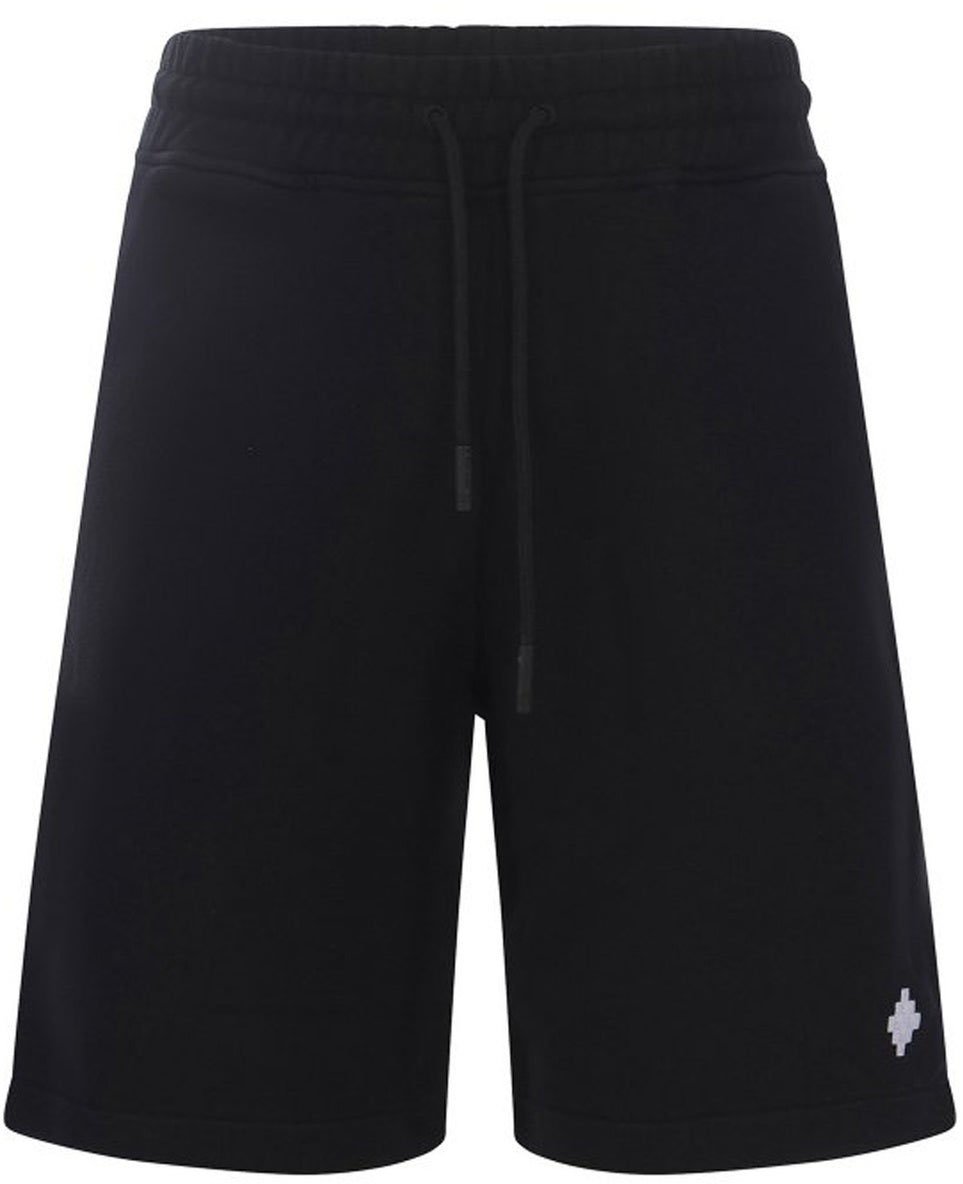 Marcelo Burlon Marcelo Burlon Cotton Basket Shorts Zwart
