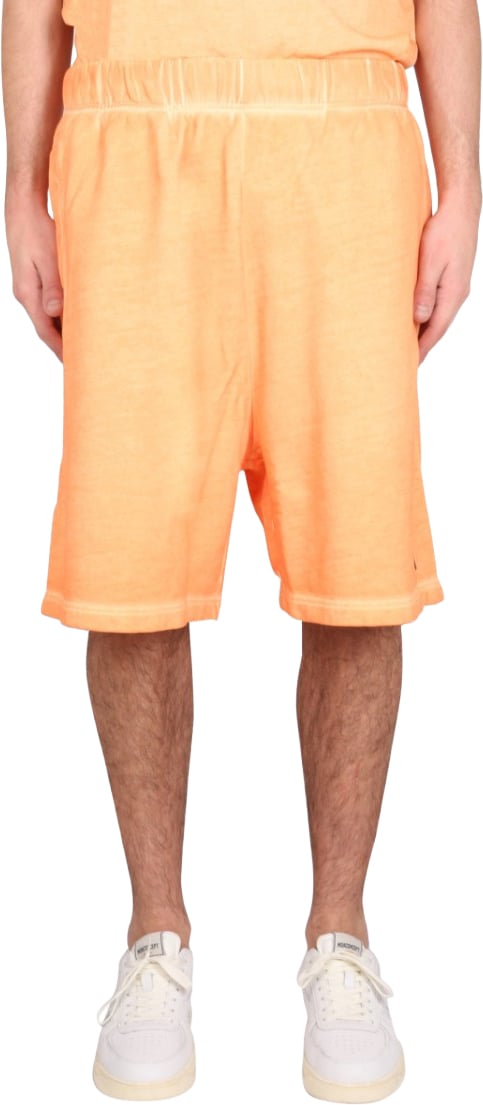 Marcelo Burlon Bermuda With Logo Oranje