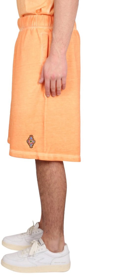 Marcelo Burlon Bermuda With Logo Oranje