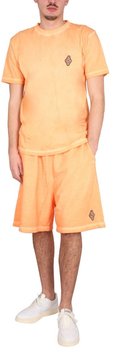 Marcelo Burlon Bermuda With Logo Oranje