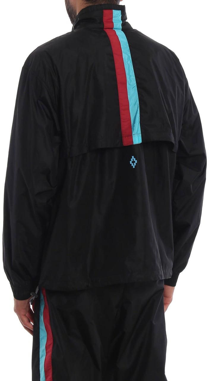 Marcelo Burlon Marcelo Burlon Logo Windbreaker Jacket Zwart