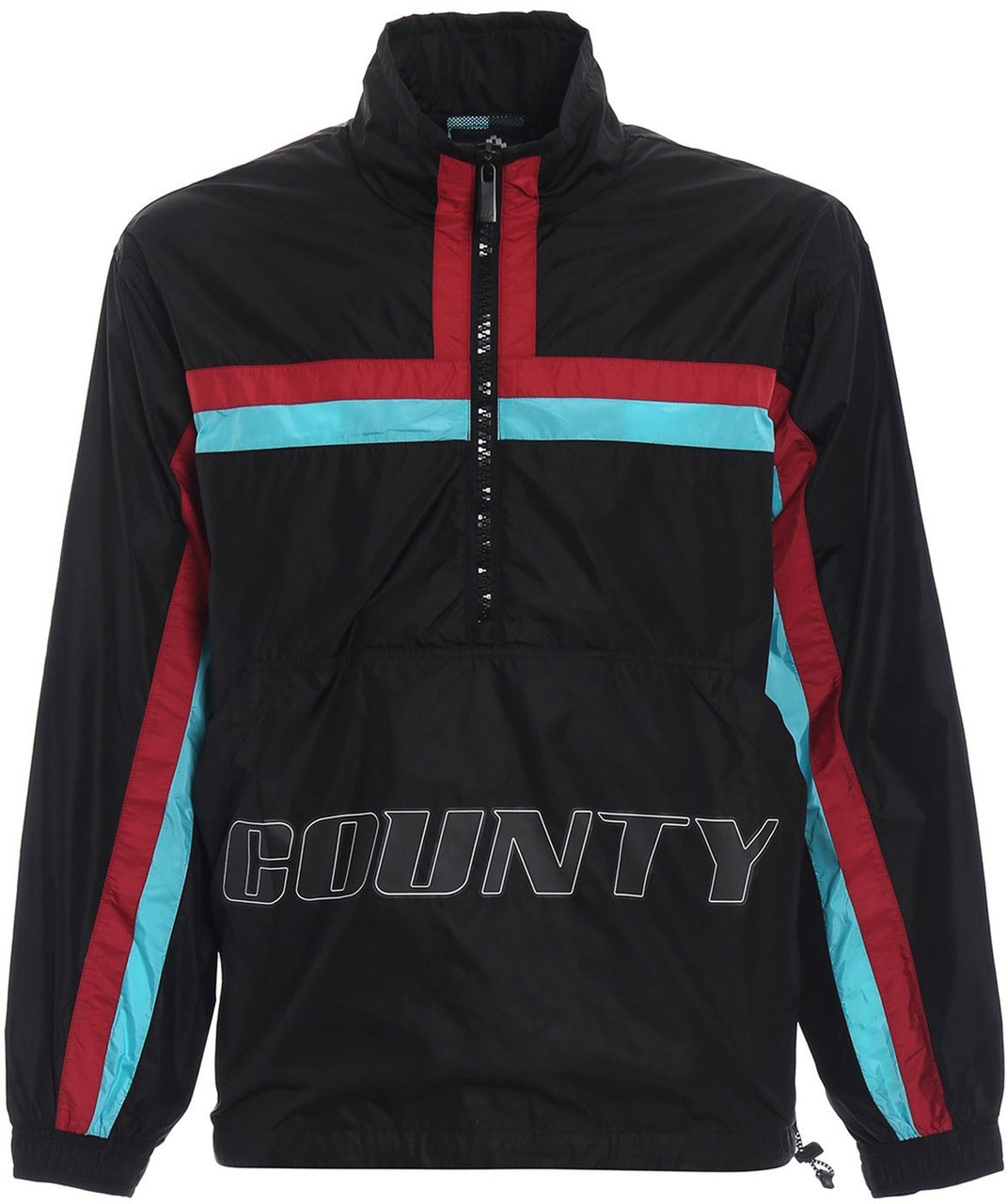 Marcelo Burlon Marcelo Burlon Logo Windbreaker Jacket Zwart