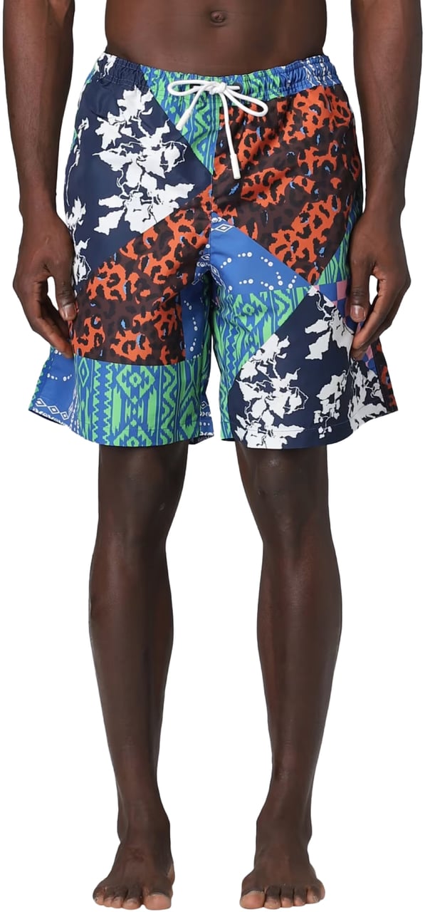 Marcelo Burlon Mix&match Patchwork Swim Shorts Divers