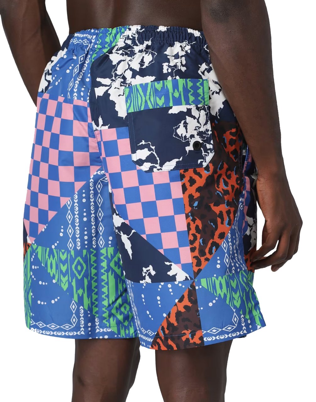 Marcelo Burlon Mix&match Patchwork Swim Shorts Divers