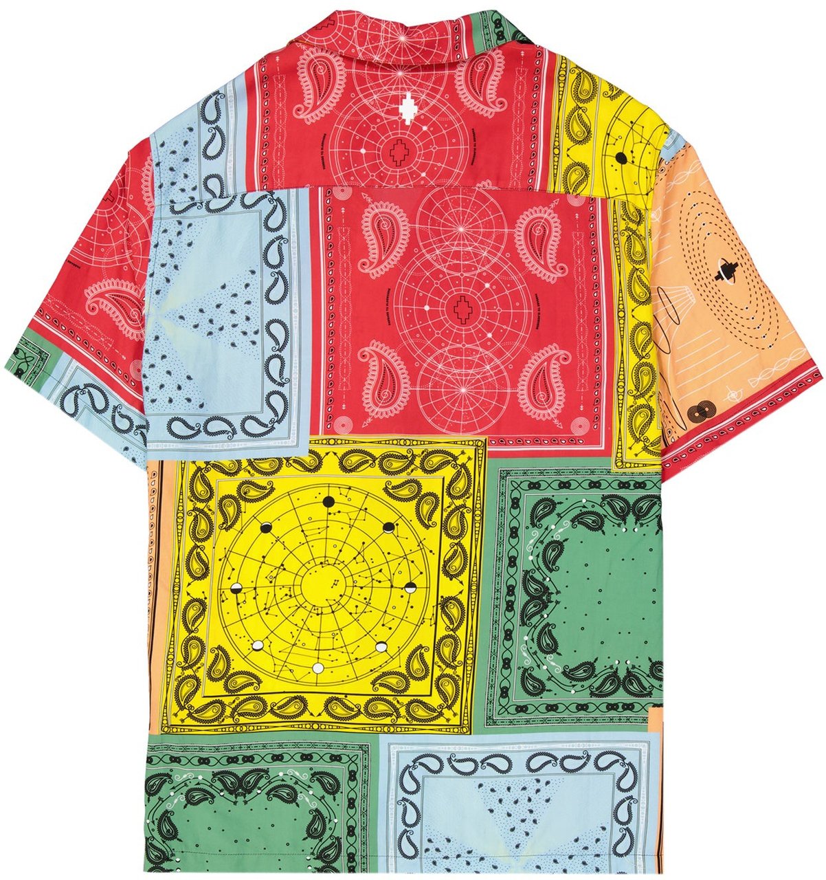 Marcelo Burlon Marcelo Burlon Colour-Block Shirt Rood