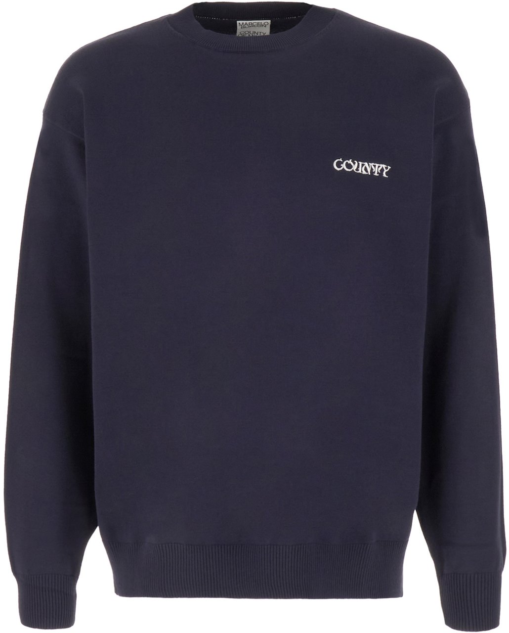 Marcelo Burlon Marcelo Burlon Navy blue cotton blend sweater Blauw