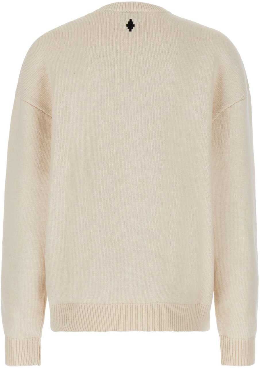 Marcelo Burlon Marcelo Burlon Sand cotton sweater Beige