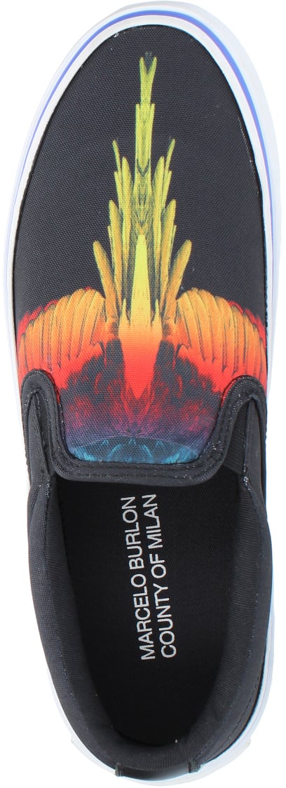 Marcelo Burlon Icon Wings Logo Slip-on Sneakers Zwart