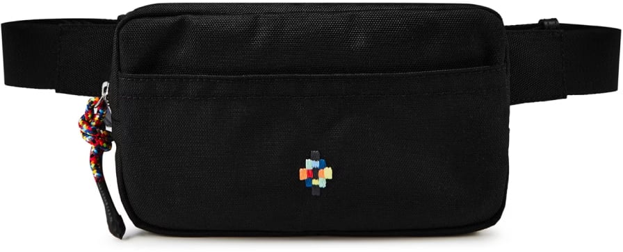 Marcelo Burlon Colorful Cross Logo Fanny Pack Zwart