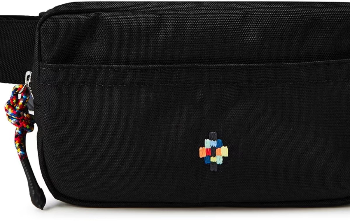 Marcelo Burlon Colorful Cross Logo Fanny Pack Zwart
