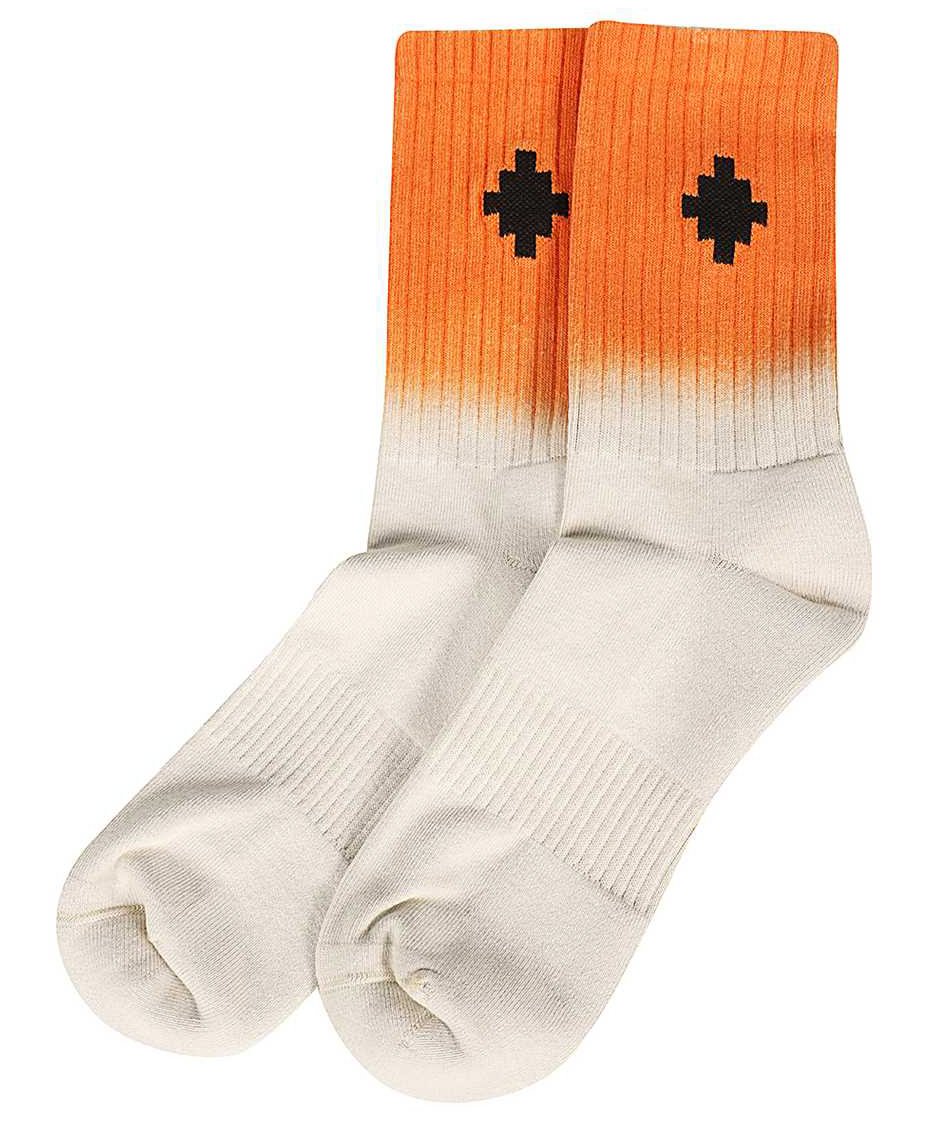 Marcelo Burlon Ribbed knee high socks Oranje