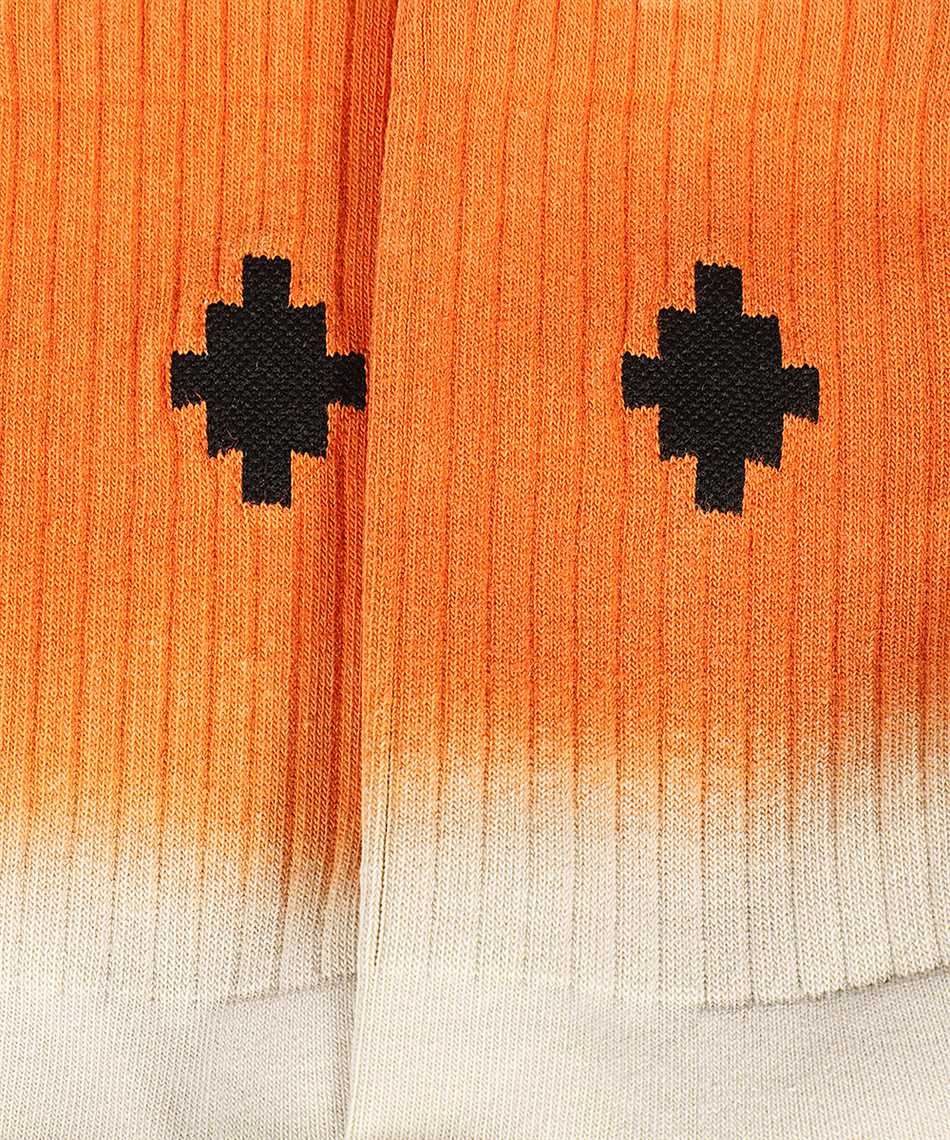 Marcelo Burlon Ribbed knee high socks Oranje