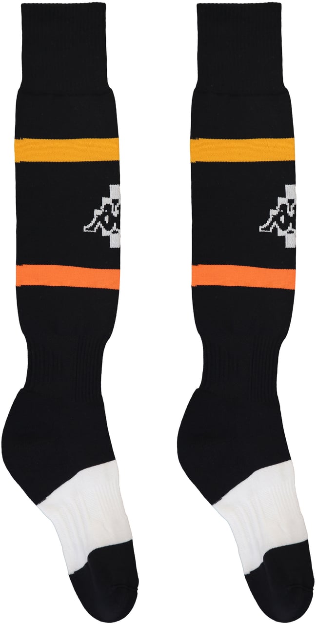 Marcelo Burlon Ribbed knee high socks Zwart