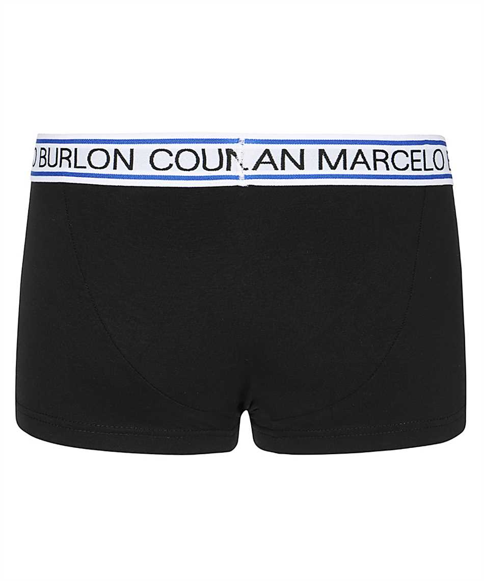 Marcelo Burlon Set of three cotton boxers Zwart