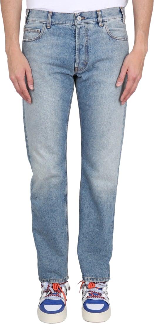 Marcelo Burlon Slim Fit Jeans Grijs
