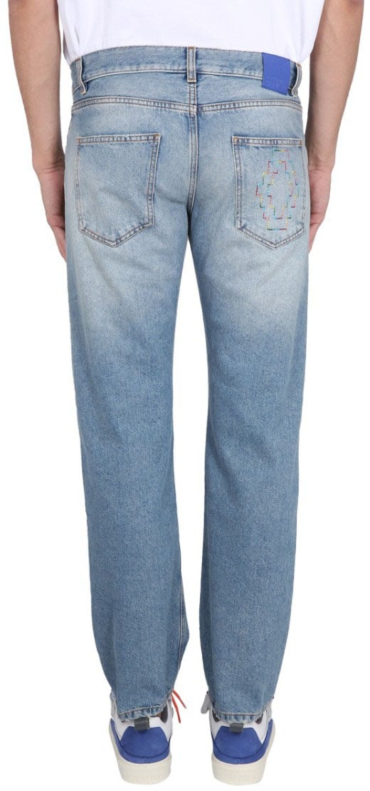 Marcelo Burlon Slim Fit Jeans Grijs