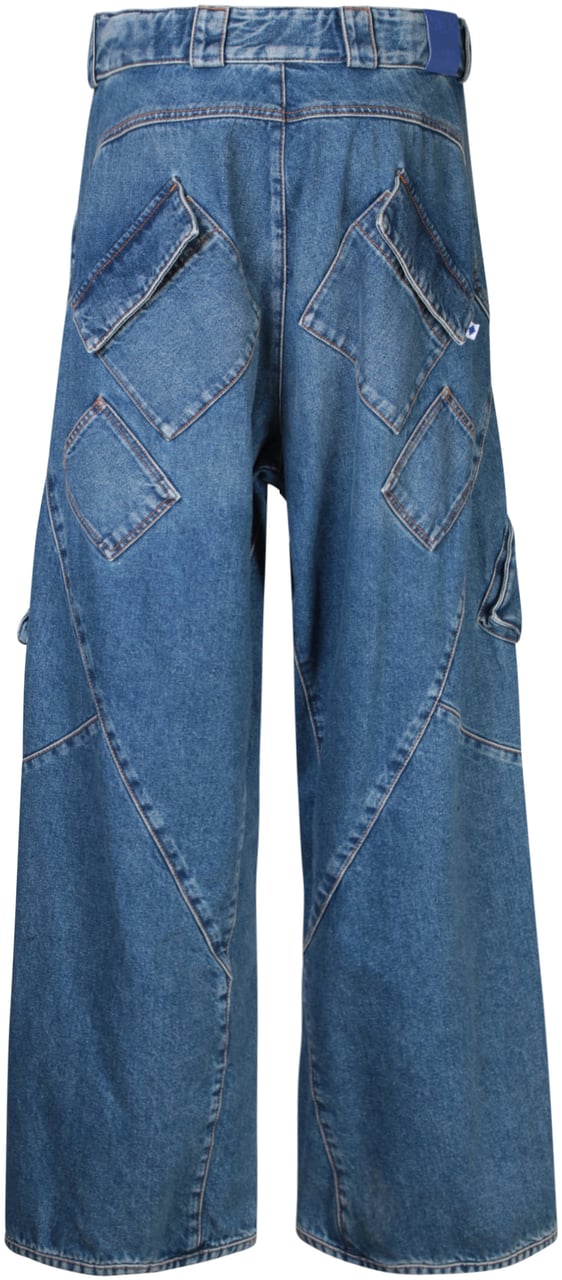 Marcelo Burlon MARCELO BURLON Blue Trousers Blauw