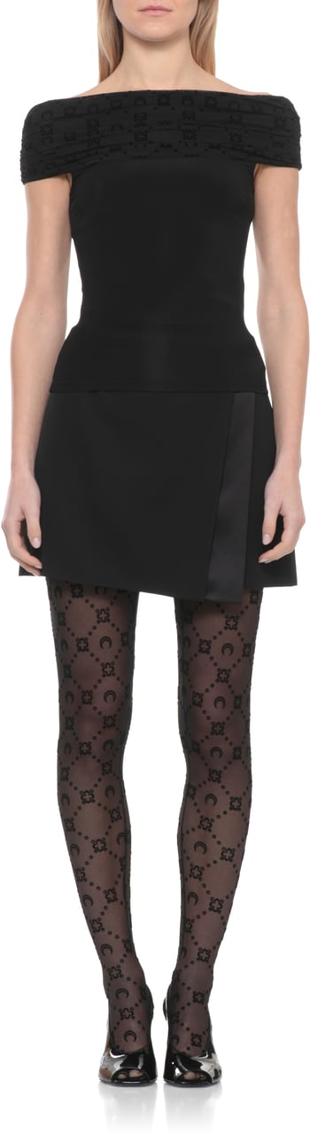 Marine Serre Top Black Zwart