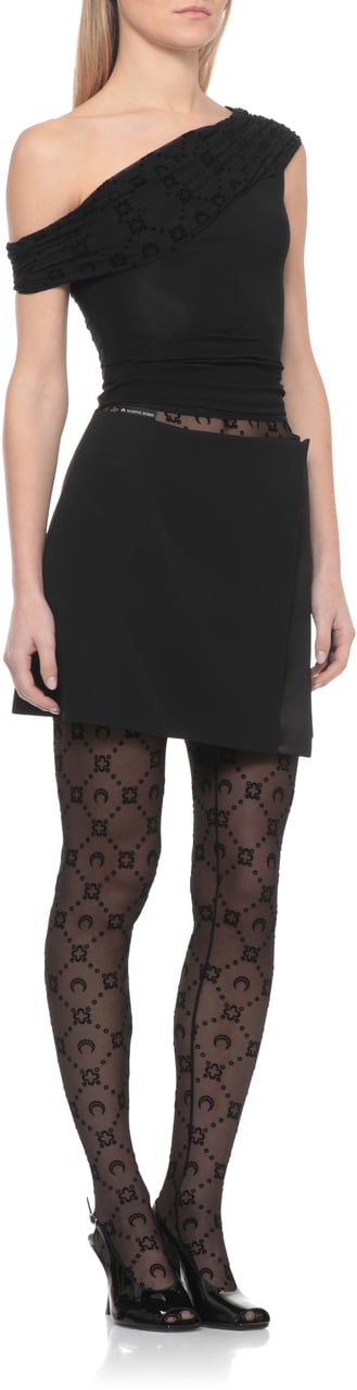 Marine Serre Top Black Zwart