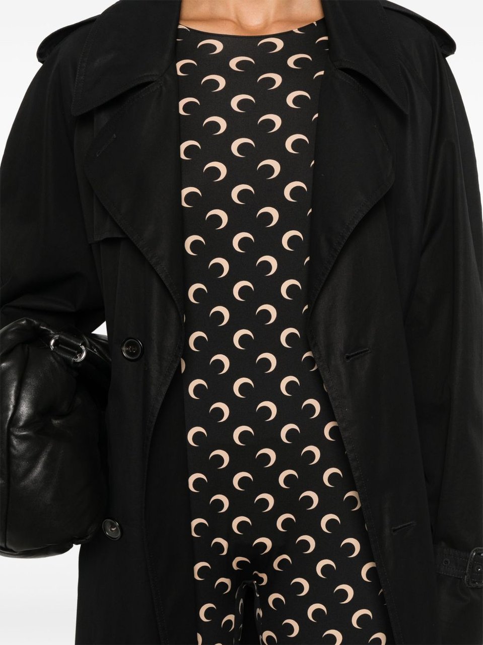 Marine Serre Dresses Black Zwart