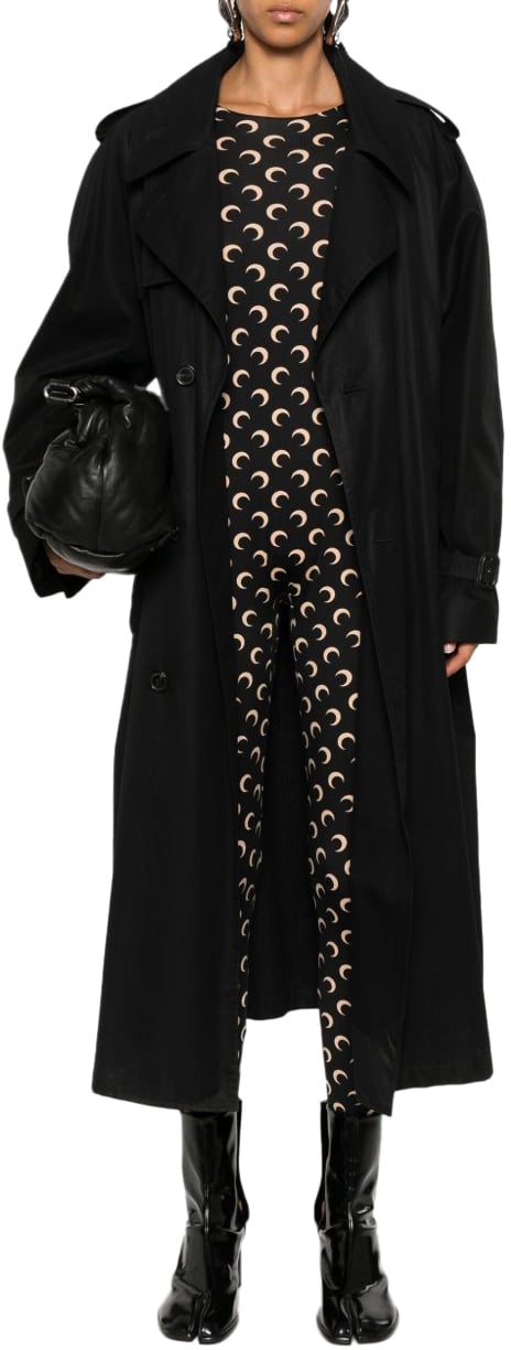 Marine Serre Dresses Black Zwart
