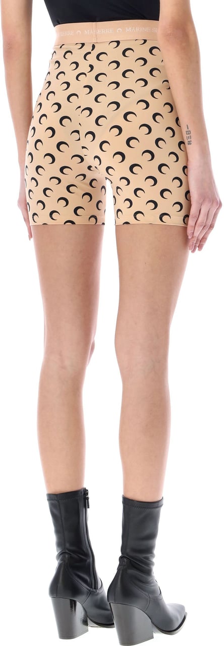 Marine Serre Ciclista Moon Tan Black Moon Beige