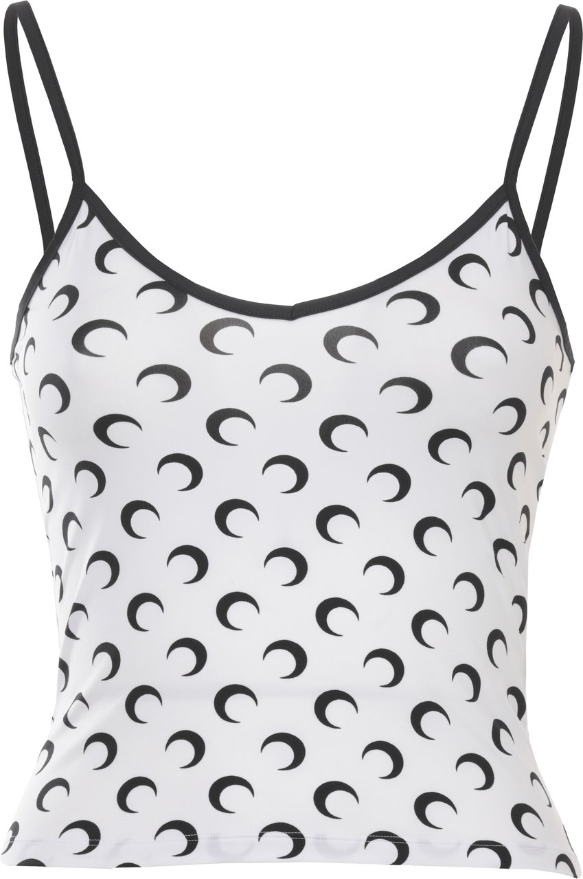 Marine Serre Top White Wit