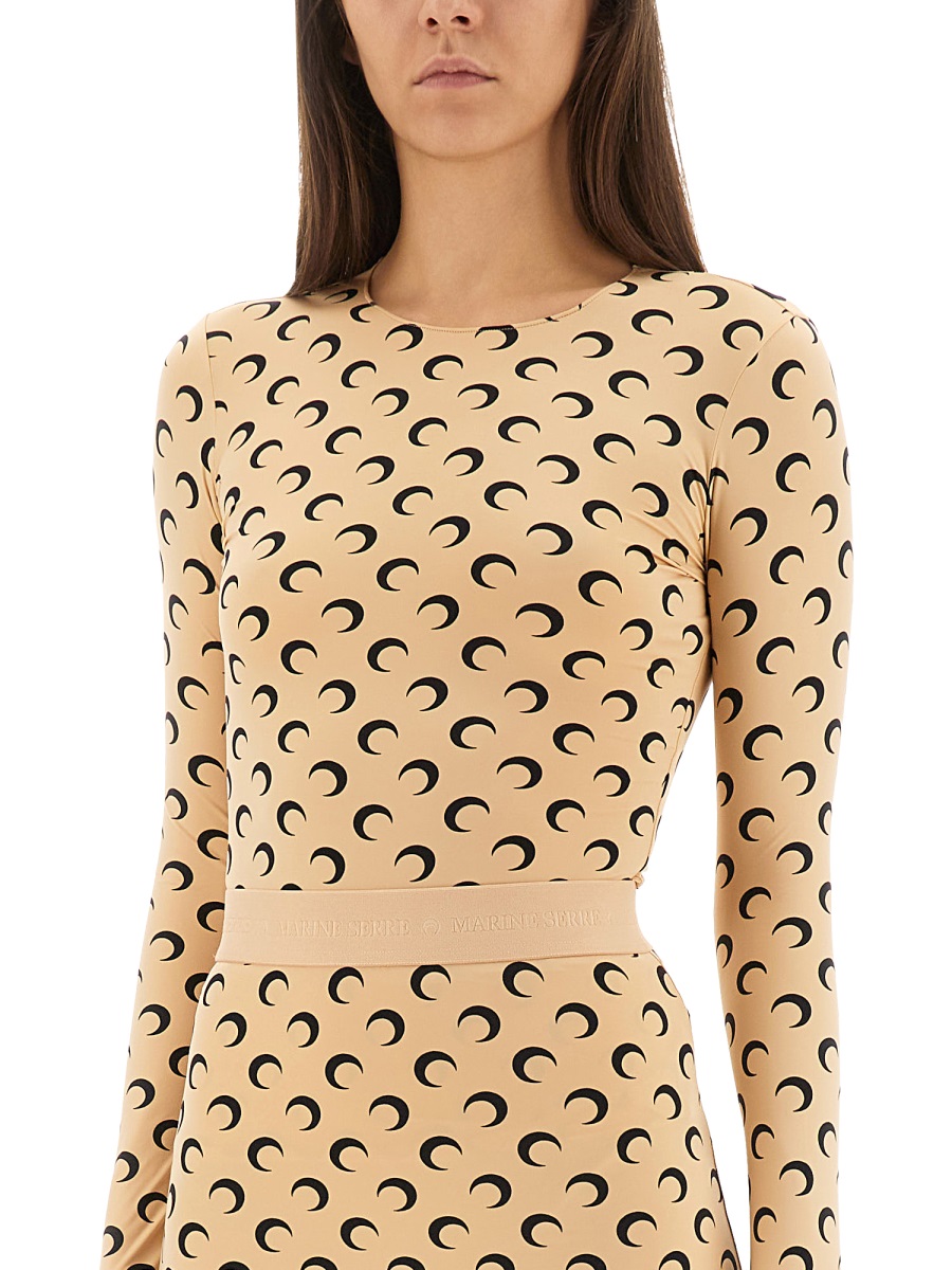 Marine Serre TOP "MOON" Beige