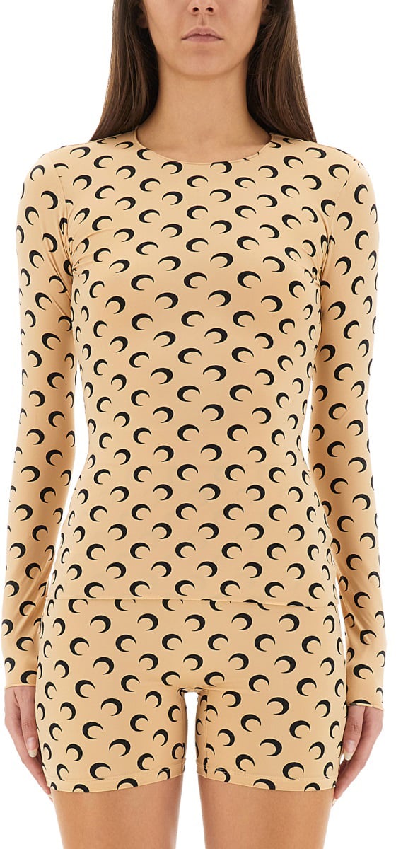 Marine Serre TOP "MOON" Beige