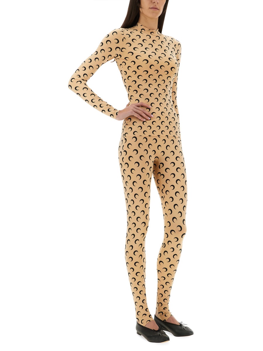 Marine Serre T-SHIRT "MOON" Beige