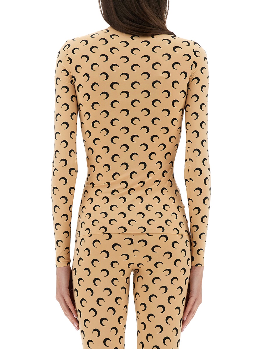 Marine Serre T-SHIRT "MOON" Beige