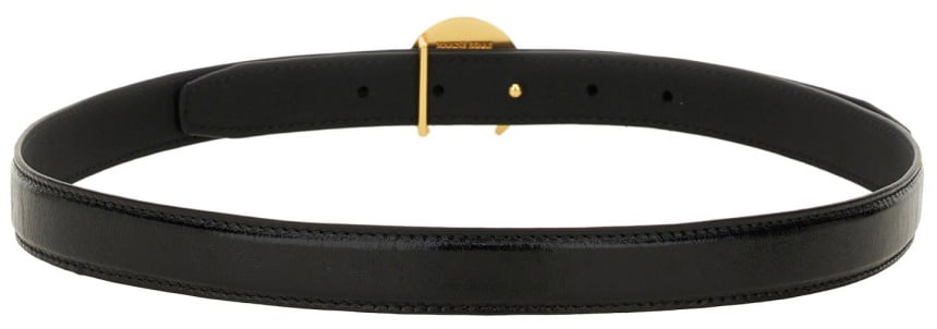 Marine Serre BELT WITH BUCKLE "MOON" Zwart