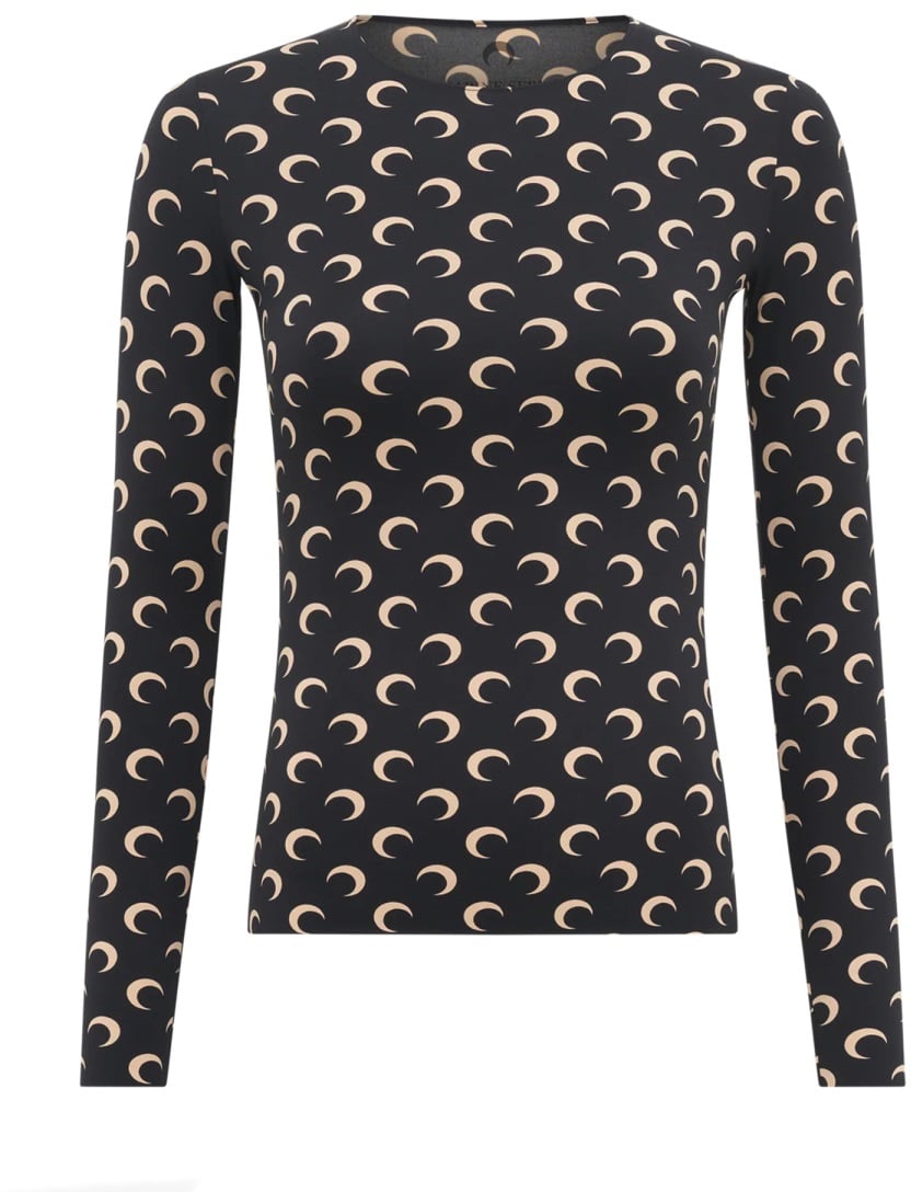 Marine Serre TOP "MOON" Zwart